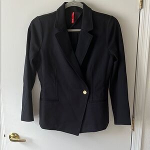 SPANX Black Tailored Blazer with Asymmetrical Design size XL NWOT